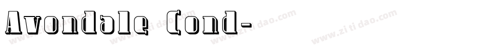Avondale Cond字体转换